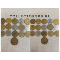 Игровые жетоны для автоматов и казино разных стран. 16 штук. 